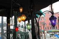 リストランテのかわいいランプ